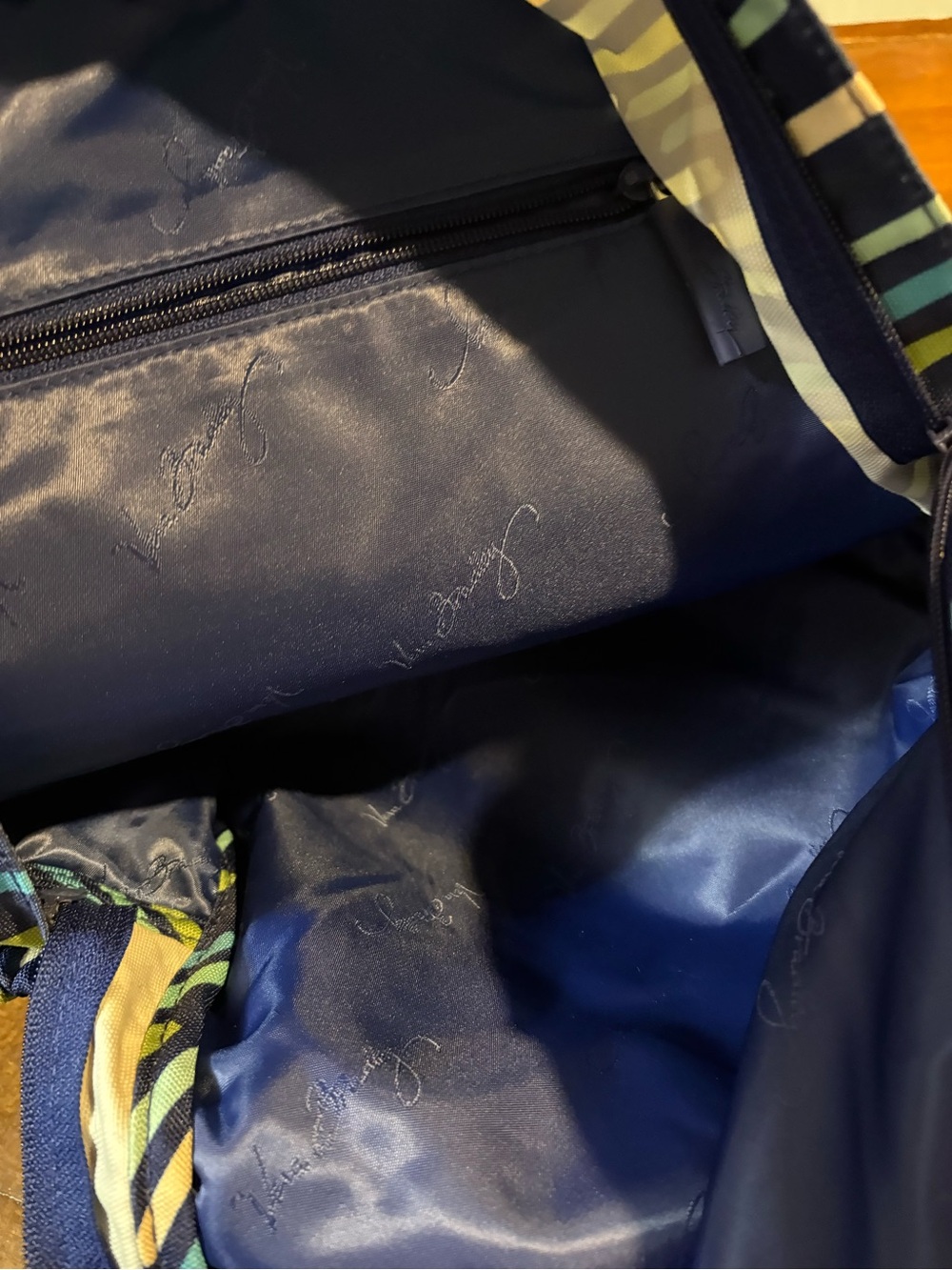 Vera Bradley Navy Multi-Color Dash Backpack - Picture 5 of 5